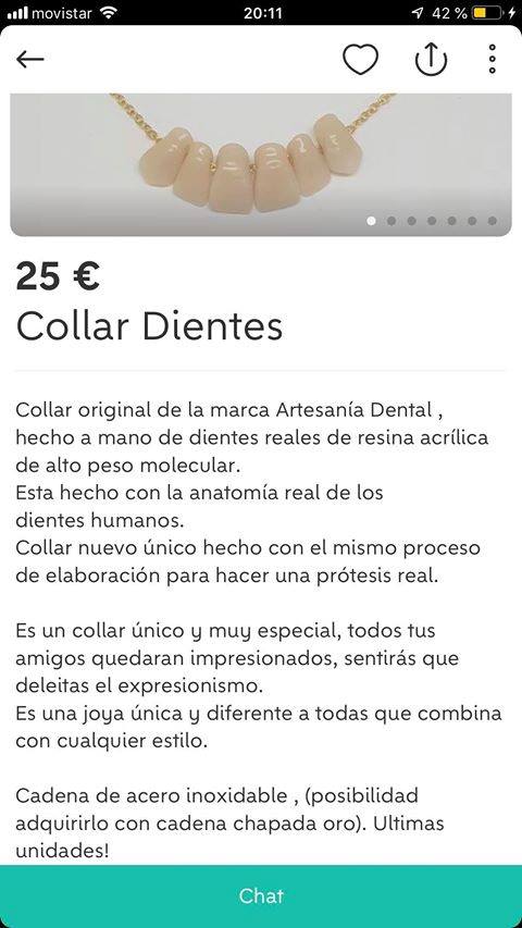 Collar de dientes Collar de dientes