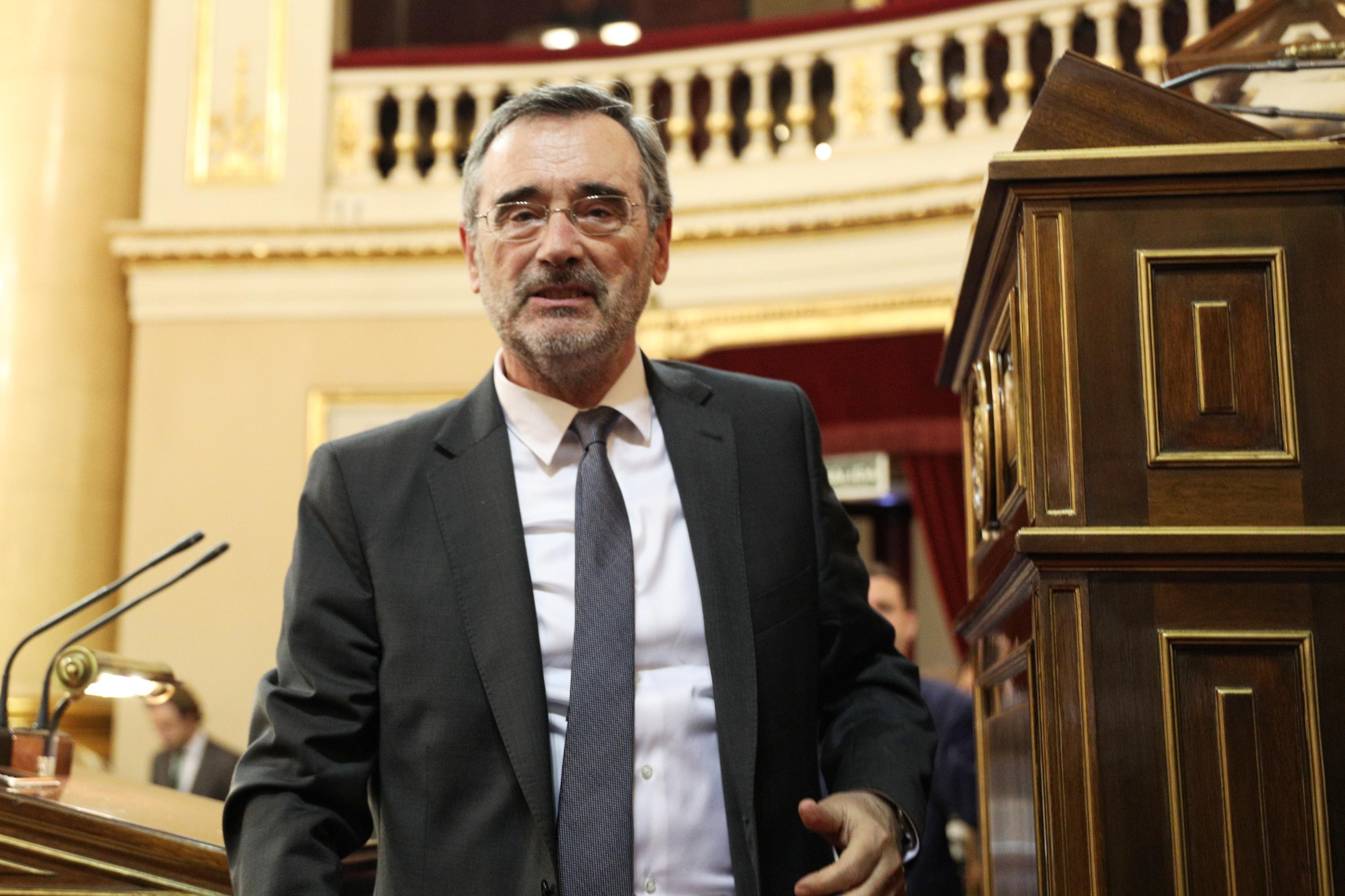 El presidente del Senado Manuel Cruz (PSOE) durante la constitución de la XIII Legislatura del Senado-Europa Press