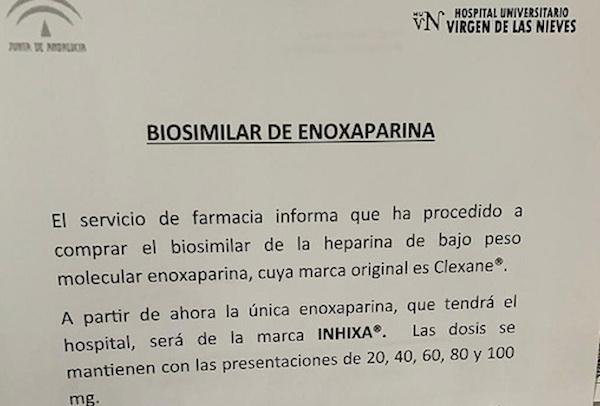enoxaparina enoxaparina