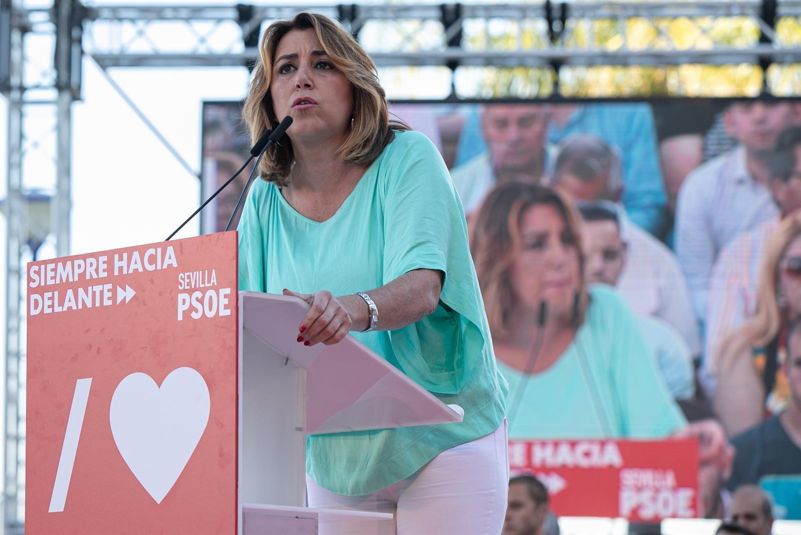 La expresidenta de Andalucía, Susana Díaz