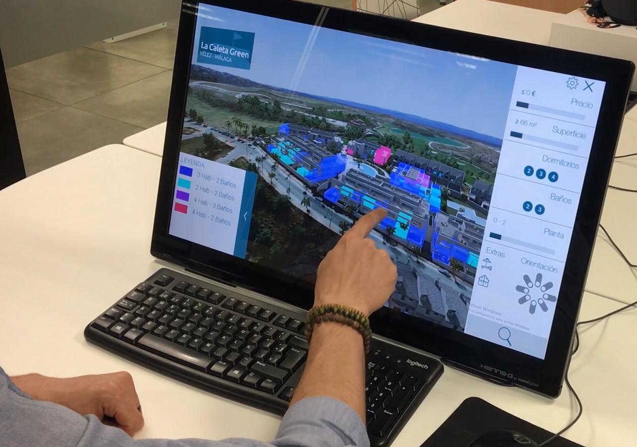 Sistema 3D que permite a los potenciales clientes visitar cada estancia de su futura vivienda