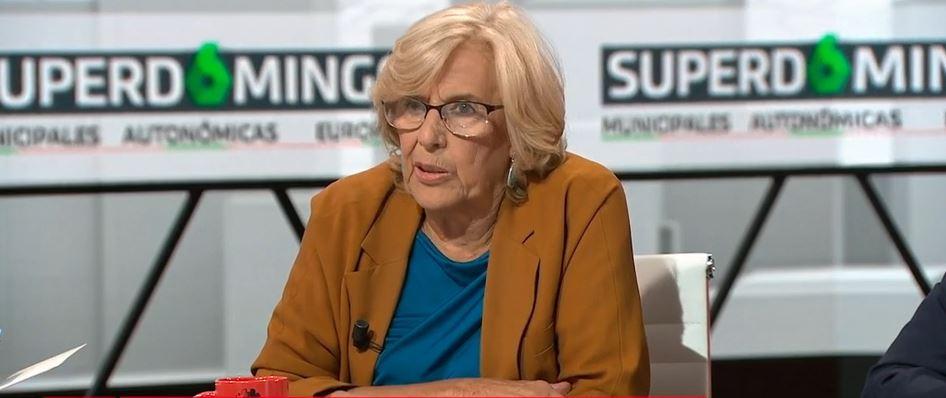 Manuela Carmena en el plató de 'Al Rojo Vivo'