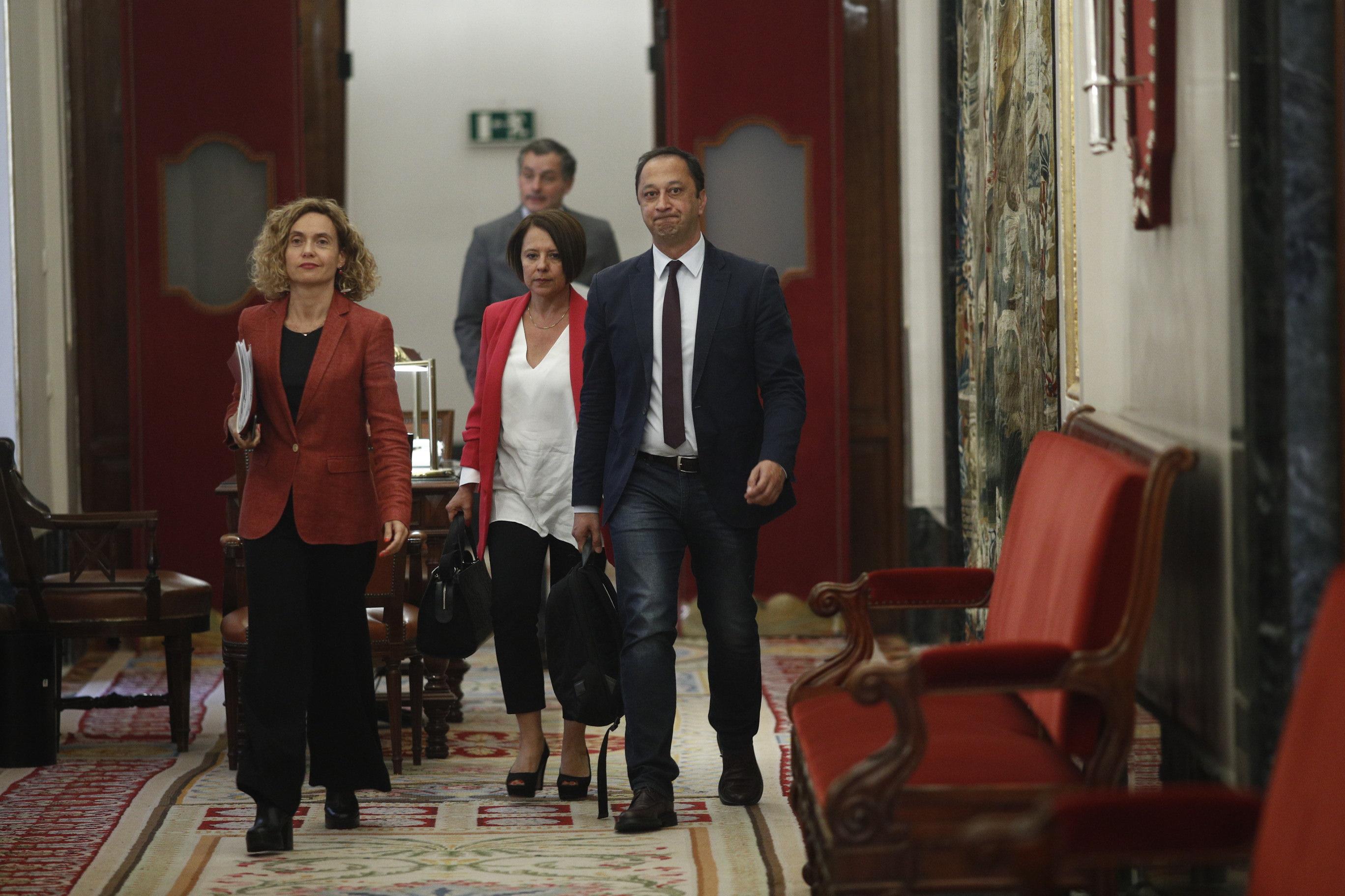 La presidenta del Congreso, Meritxell Batet, junto a Rodríguez Gómez de Celis. Europa Press. 