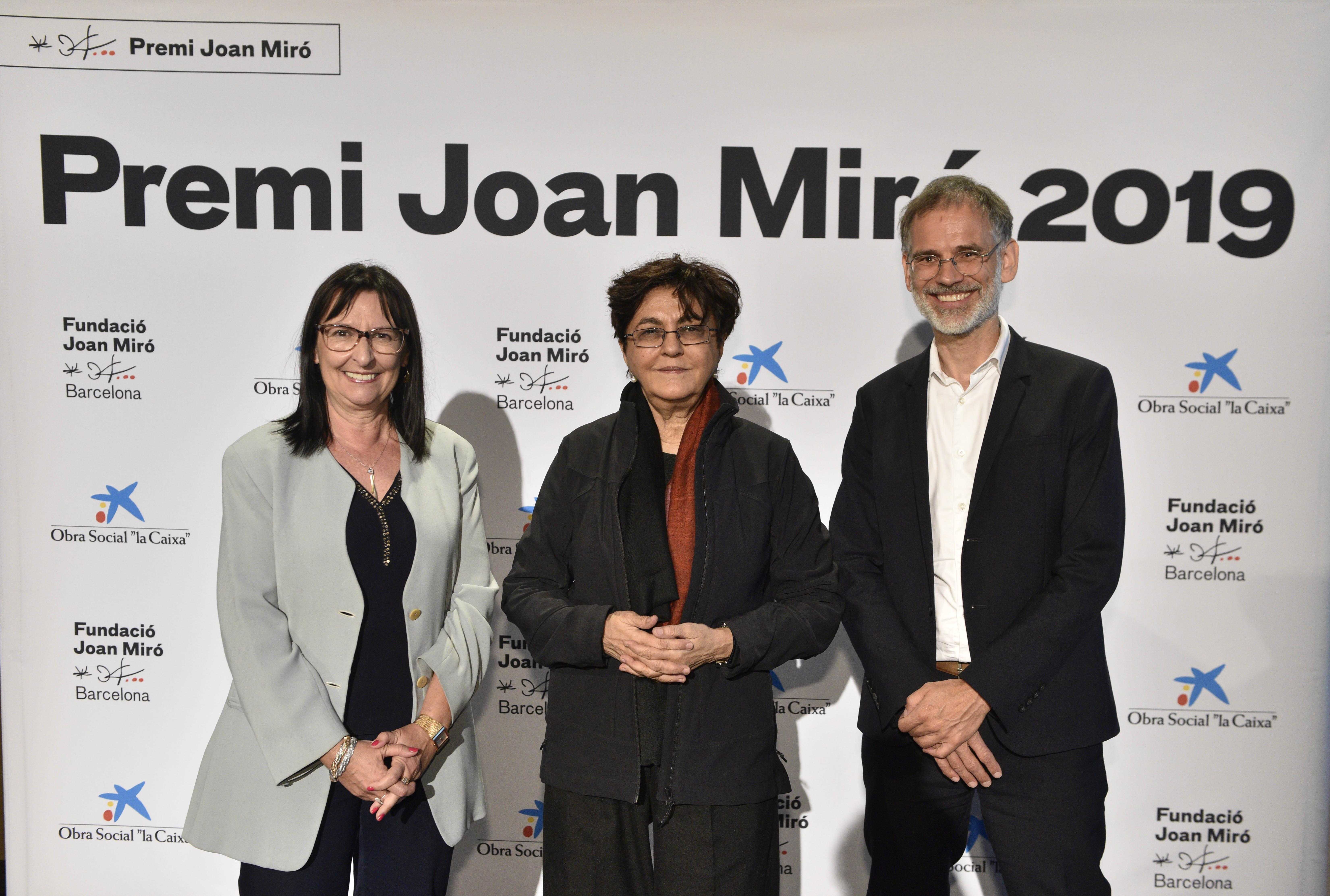 Nalini Malani, en la entrega del Premio Joan Miró 2019