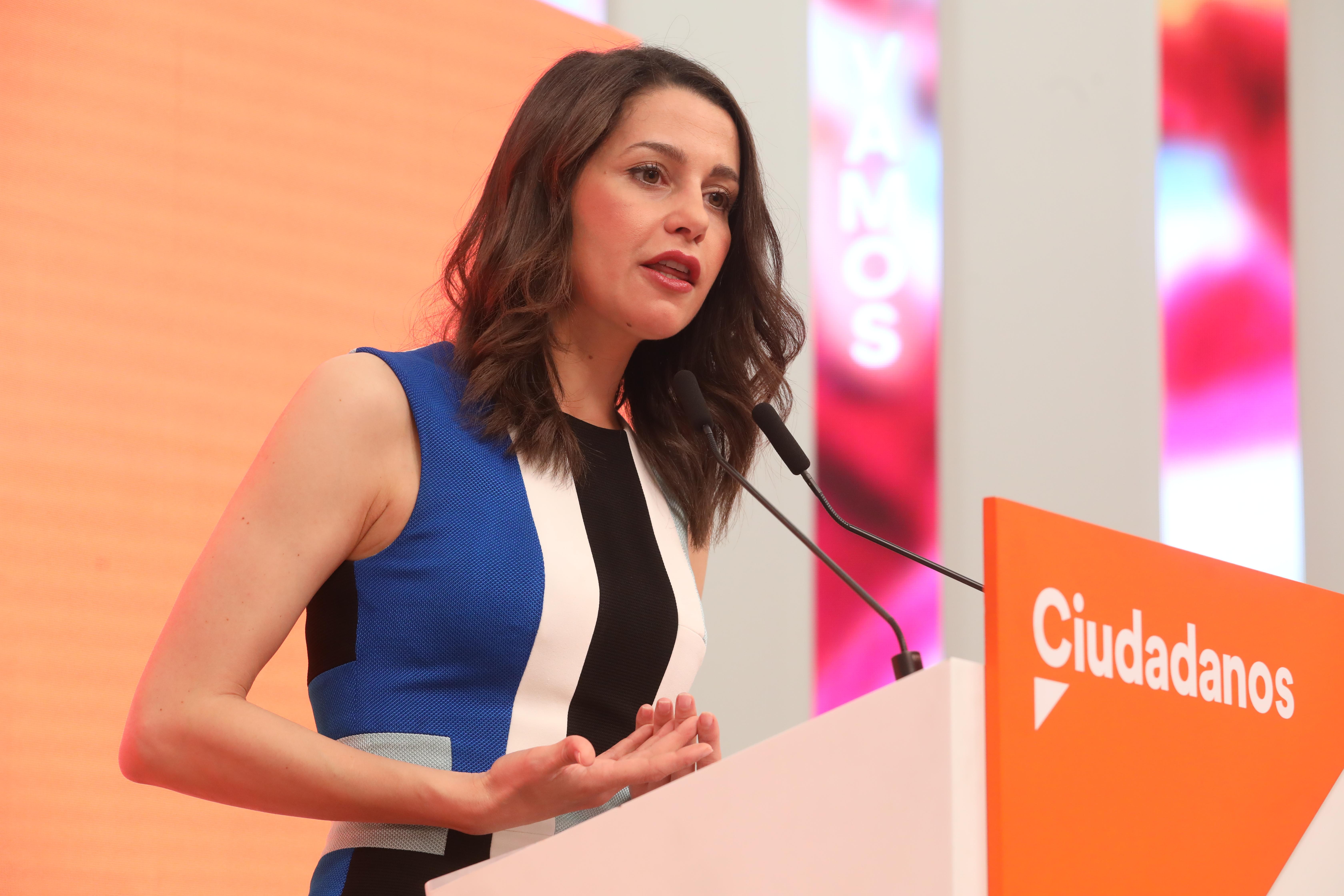 La portavoz nacional de Ciudadanos, Inés Arrimadas. Europa Press.