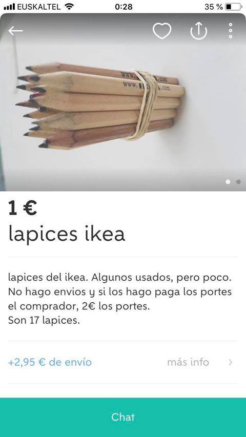 Lápices de Ikea