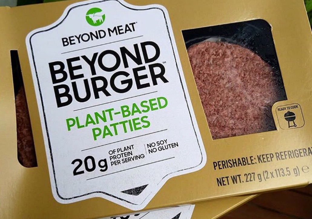 Hamburguesas vegetales de Beyond Meat. Twitter.