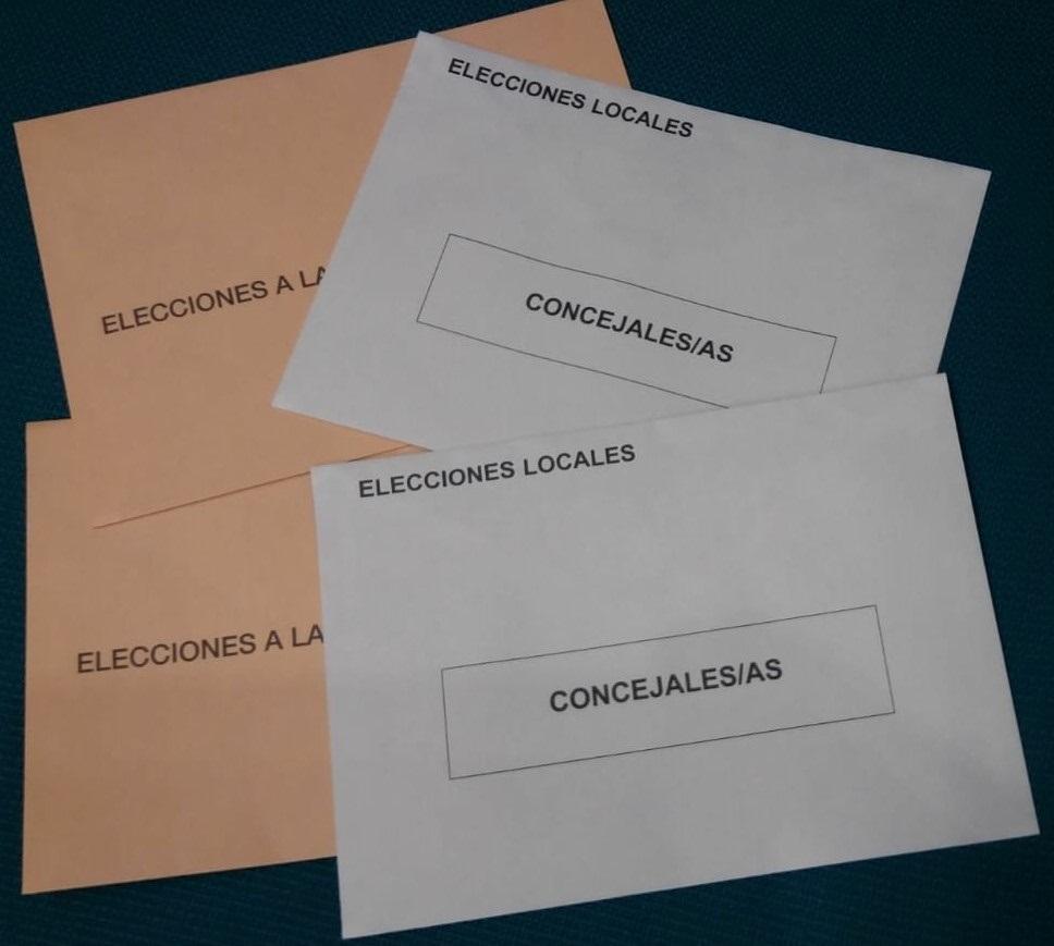 Sobres de votación para las elecciones municipales y autonómicas. Europa Press.
