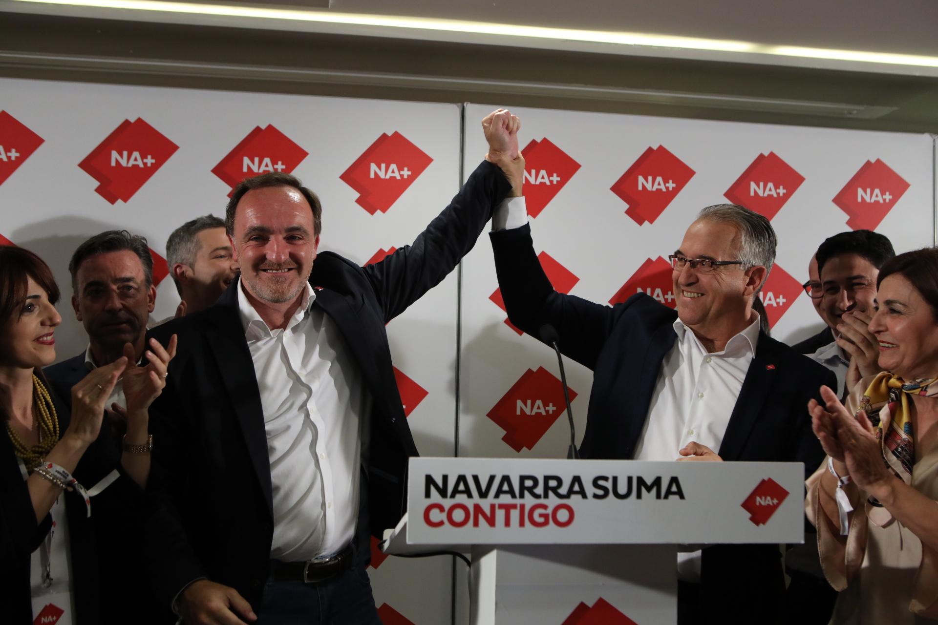 Los candidatos de Navarra Suma a la presidencia de la Comunidad de Navarra. Europa Press.