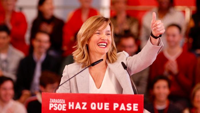 La nueva ministra de Educación, Pilar Alegría. Fuente: Europa Press.