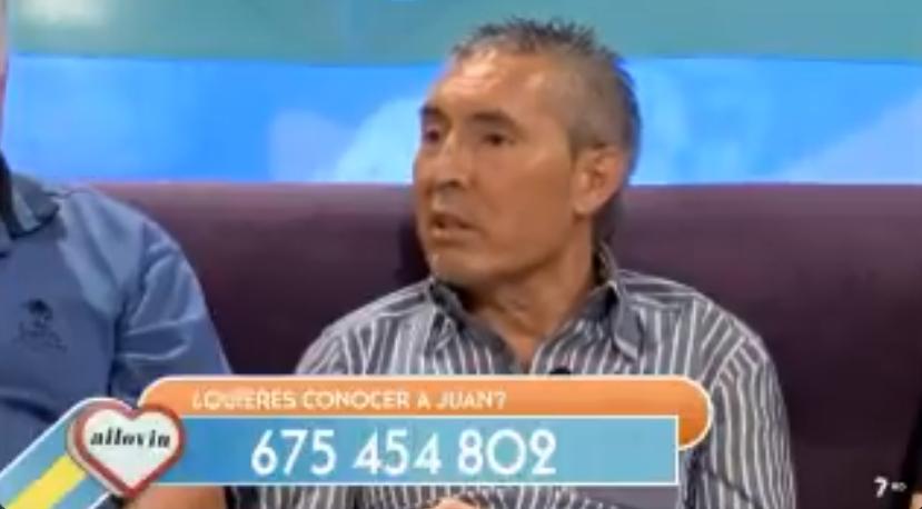 Juan en el programa 'Ailoviu'