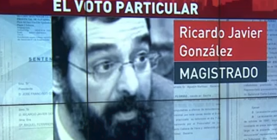 El juez Ricardo González El juez Ricardo González