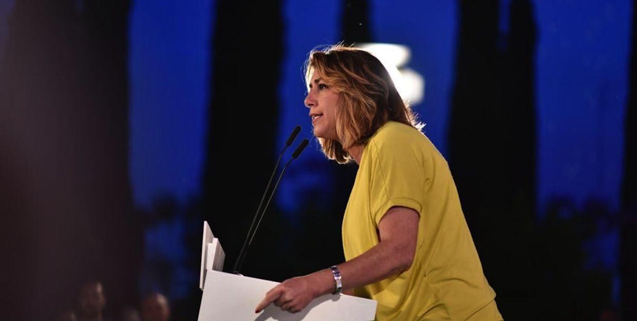 Susana Díaz, en un mitin de la campaña de municipales y europeas del 26-M.