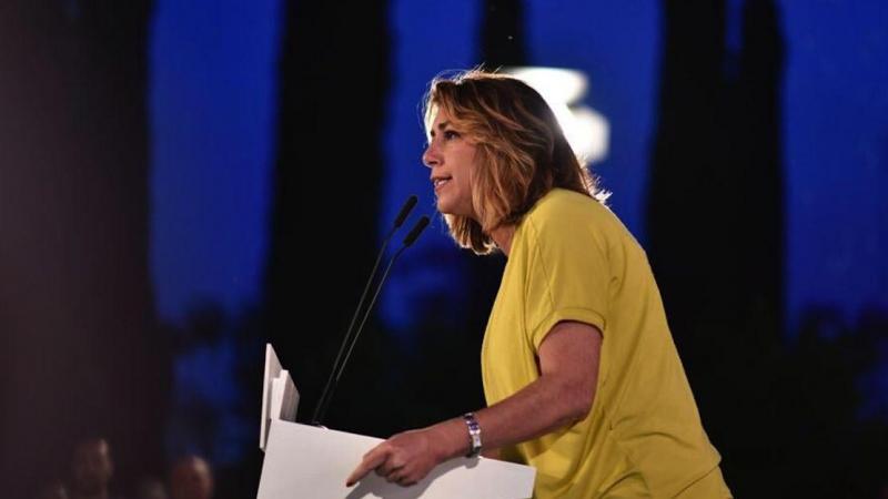 Susana Díaz, en un mitin de la campaña de municipales y europeas del 26-M.