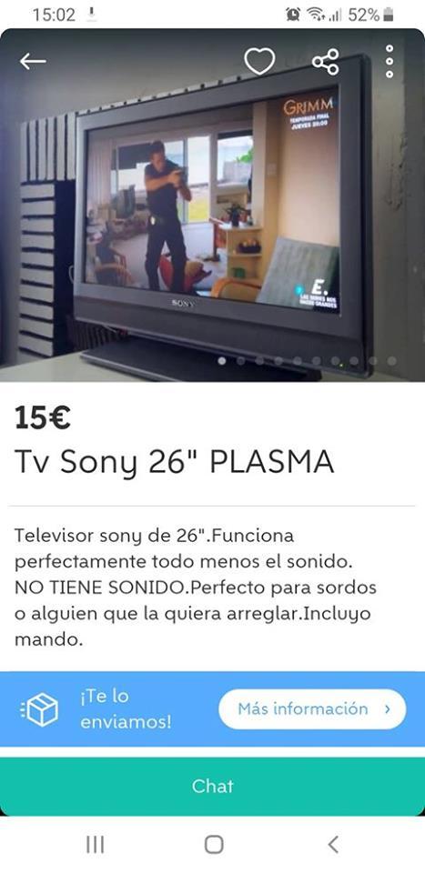 TV Sony 26" Plasma