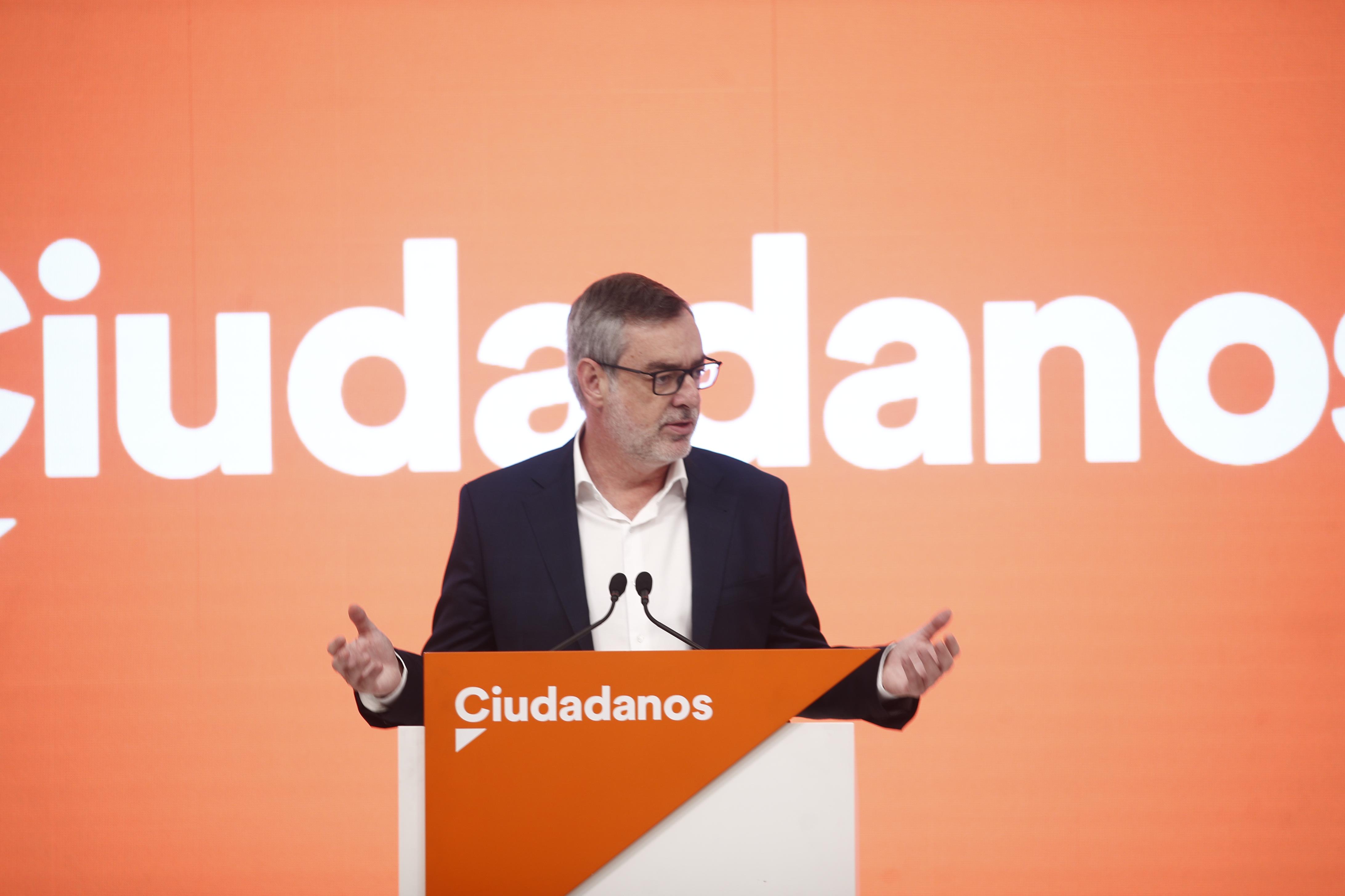EuropaPress 2183062 El secretario general de Ciudadanos José Manuel Villegas ofrece una rueda de prensa tras una reunión de la Comisión Ejecutiva de la formación naranja 