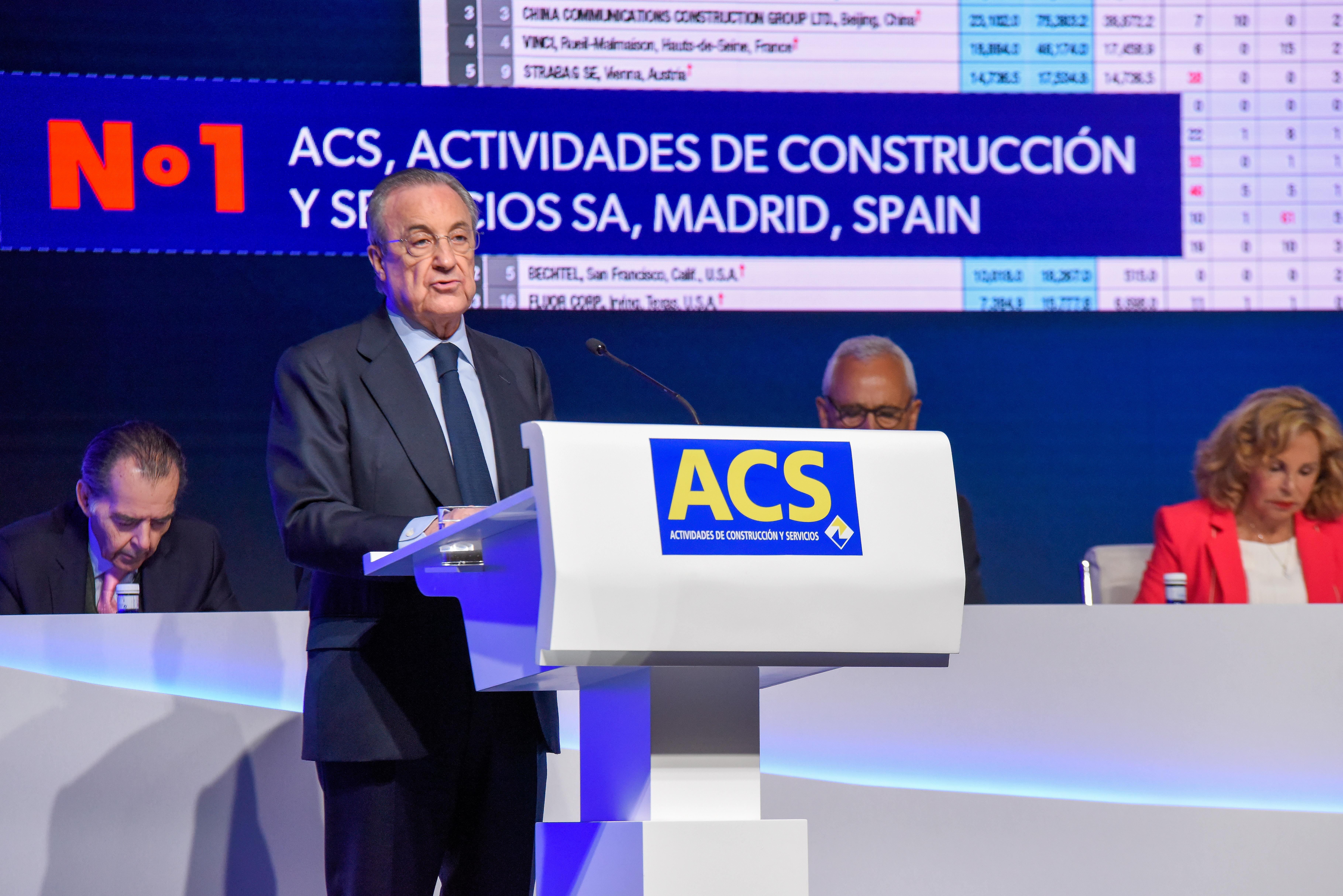 Imagen de archivo de Florentino Pérez, en la última Junta de Accionistas de ACS