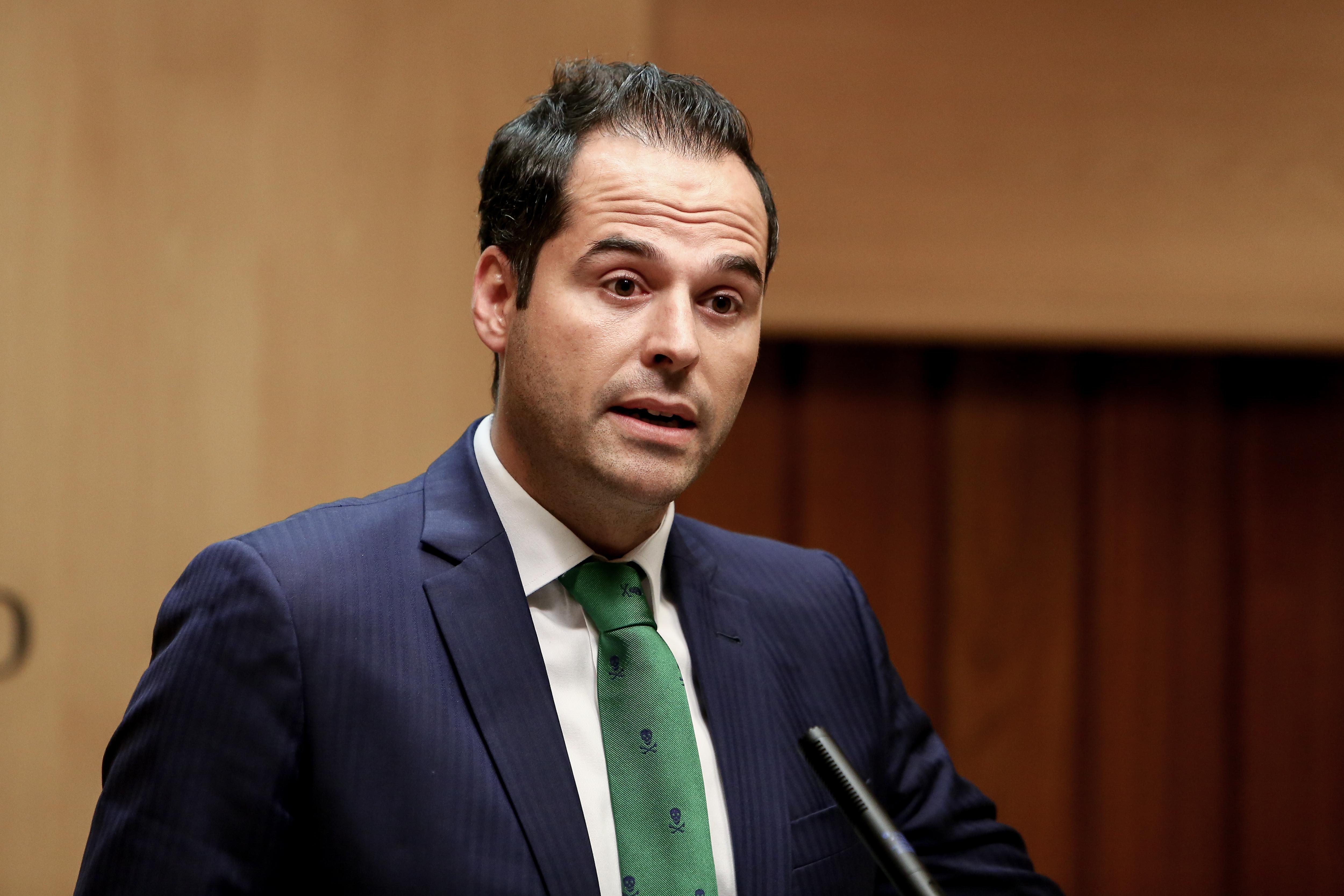 Igancio Aguado en rueda de prensa tras la reunión con el PSOE de la Comunidad de Madrid. Europa Press. 