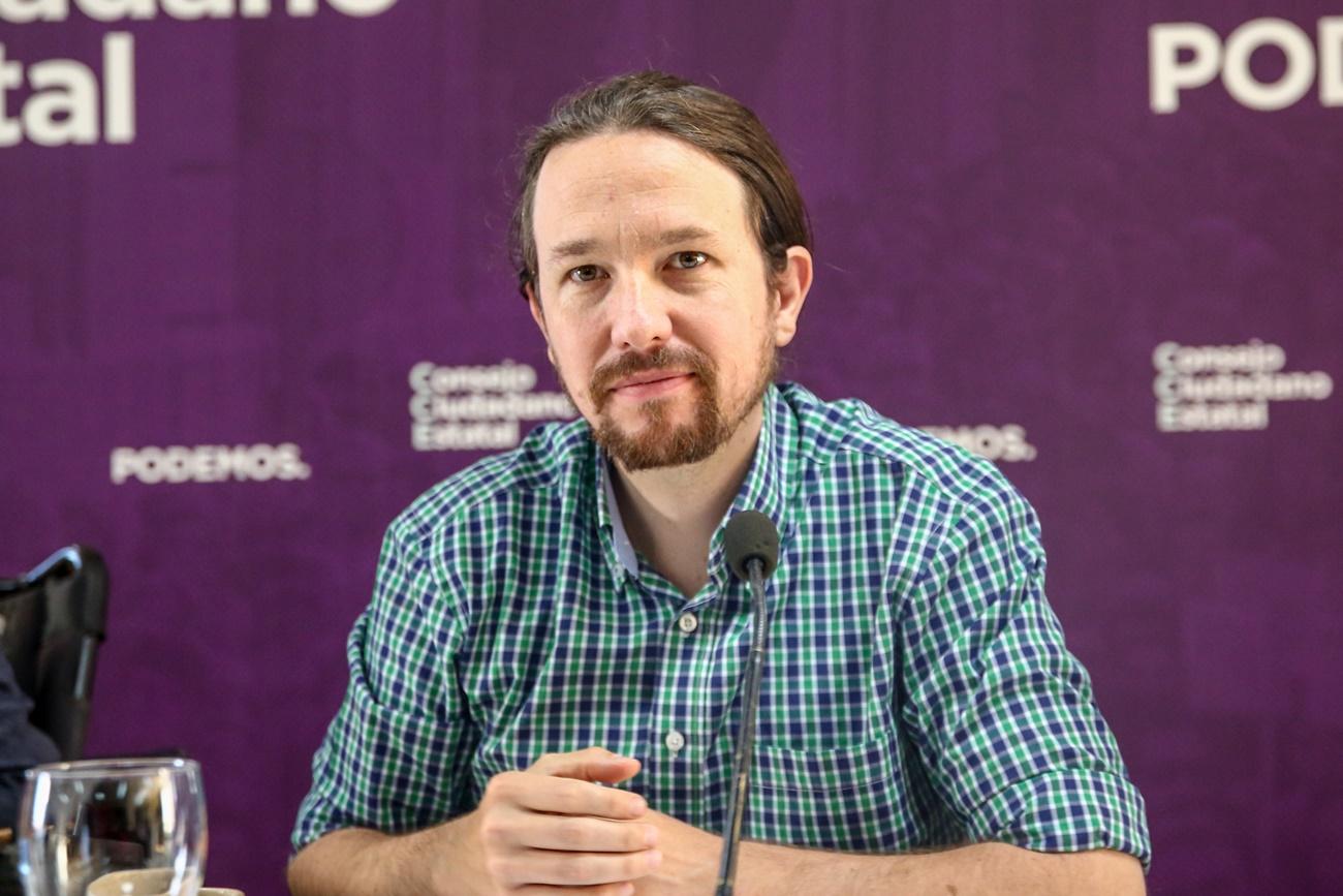 Pablo Iglesias en el Consejo Ciudadano Estatal de Podemos (Madrid). 