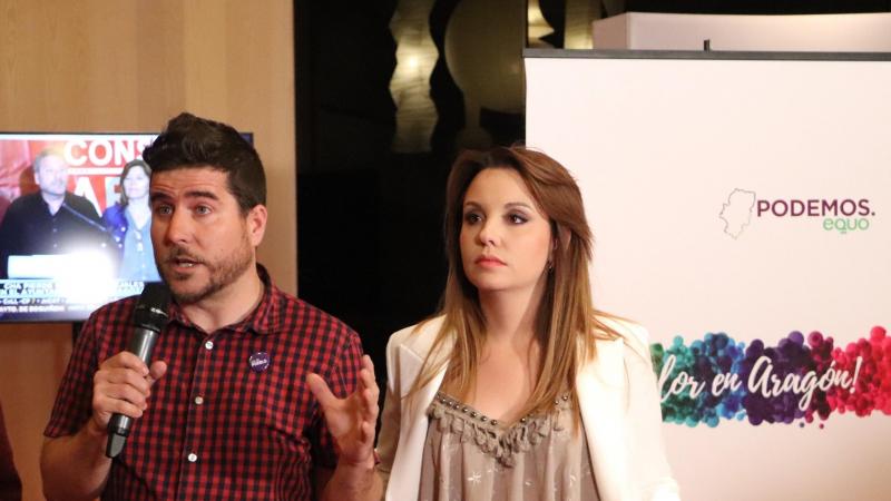 El secretario general de Podemos Nacho Escartín y la candidata de Podemos Equo Maru Díaz El secretario general de Podemos Nacho Escartín y la candidata de Podemos Equo Maru Díaz
