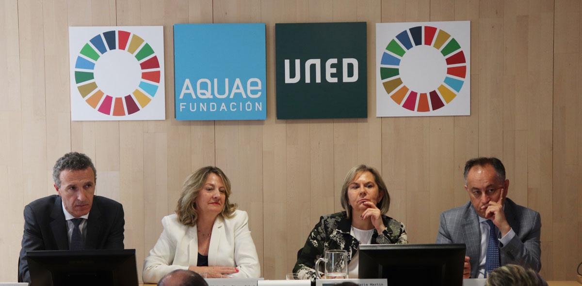 Presentación del estudio de la Cátedra Aquae de Economía del Agua para reducir el consumo de agua y energía en centros universitarios