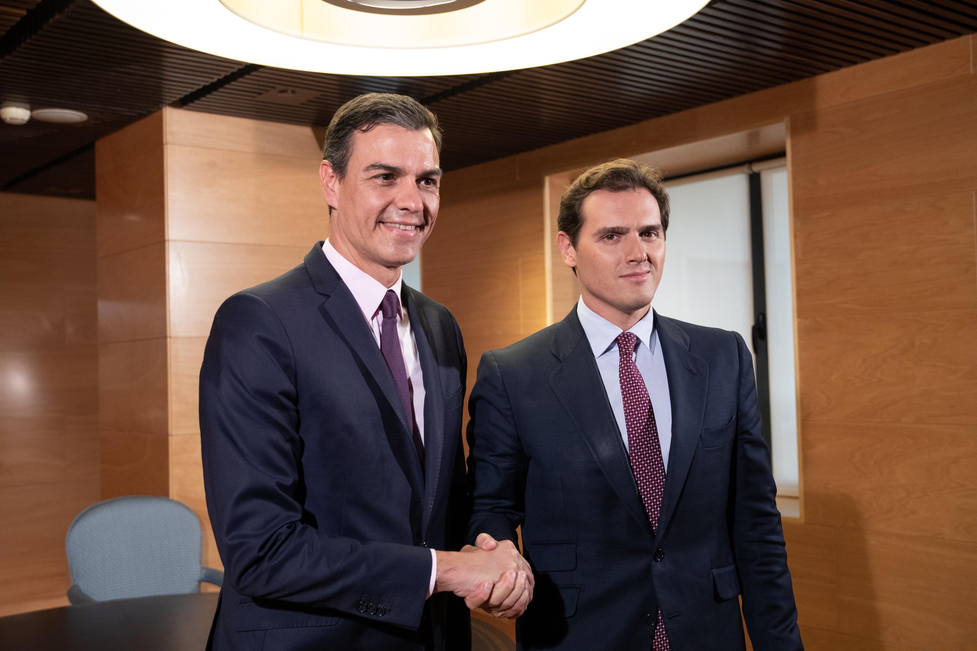 Pedro Sánchez y Albert Rivera