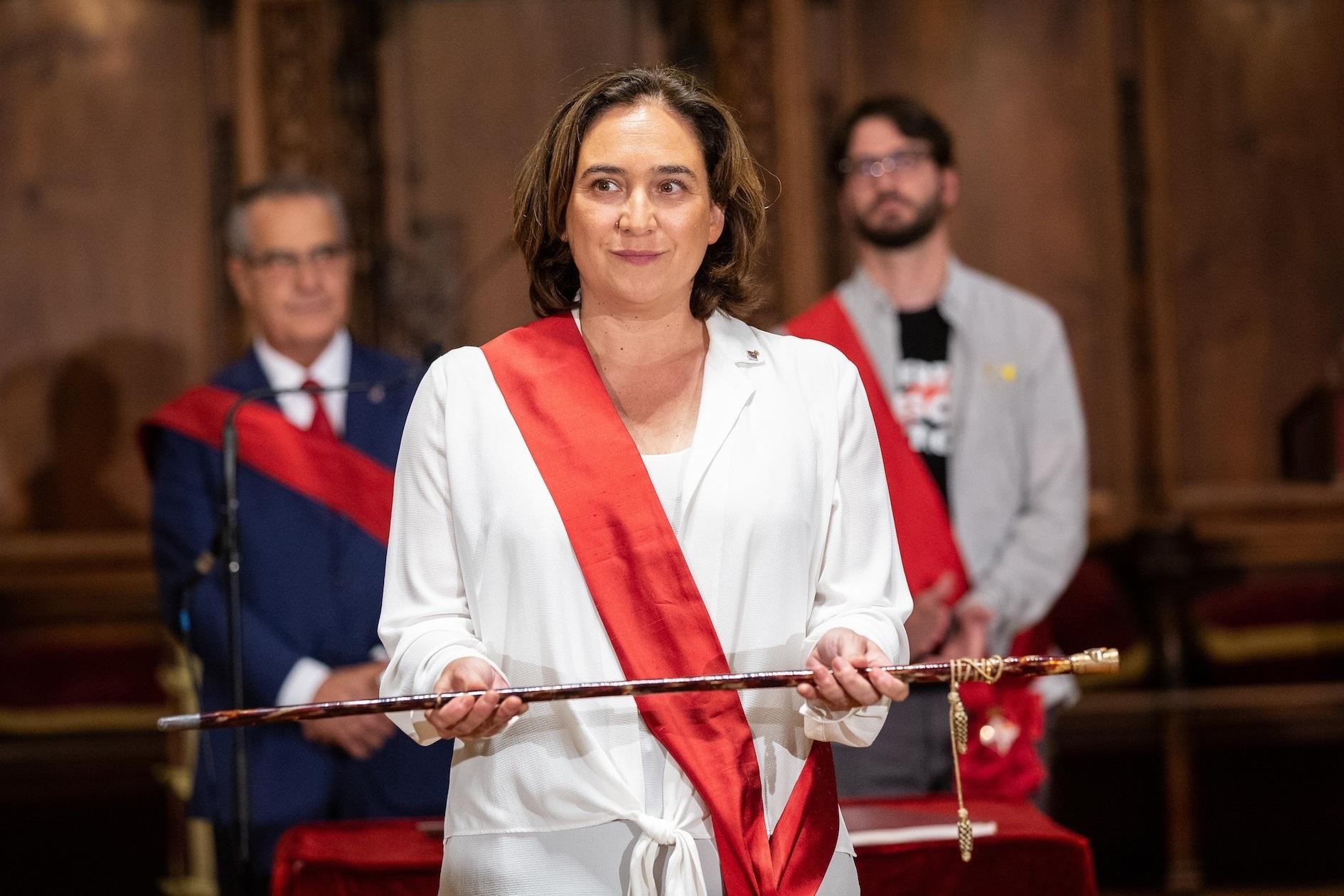 La alcaldesa de Barcelona Ada Colau. EP