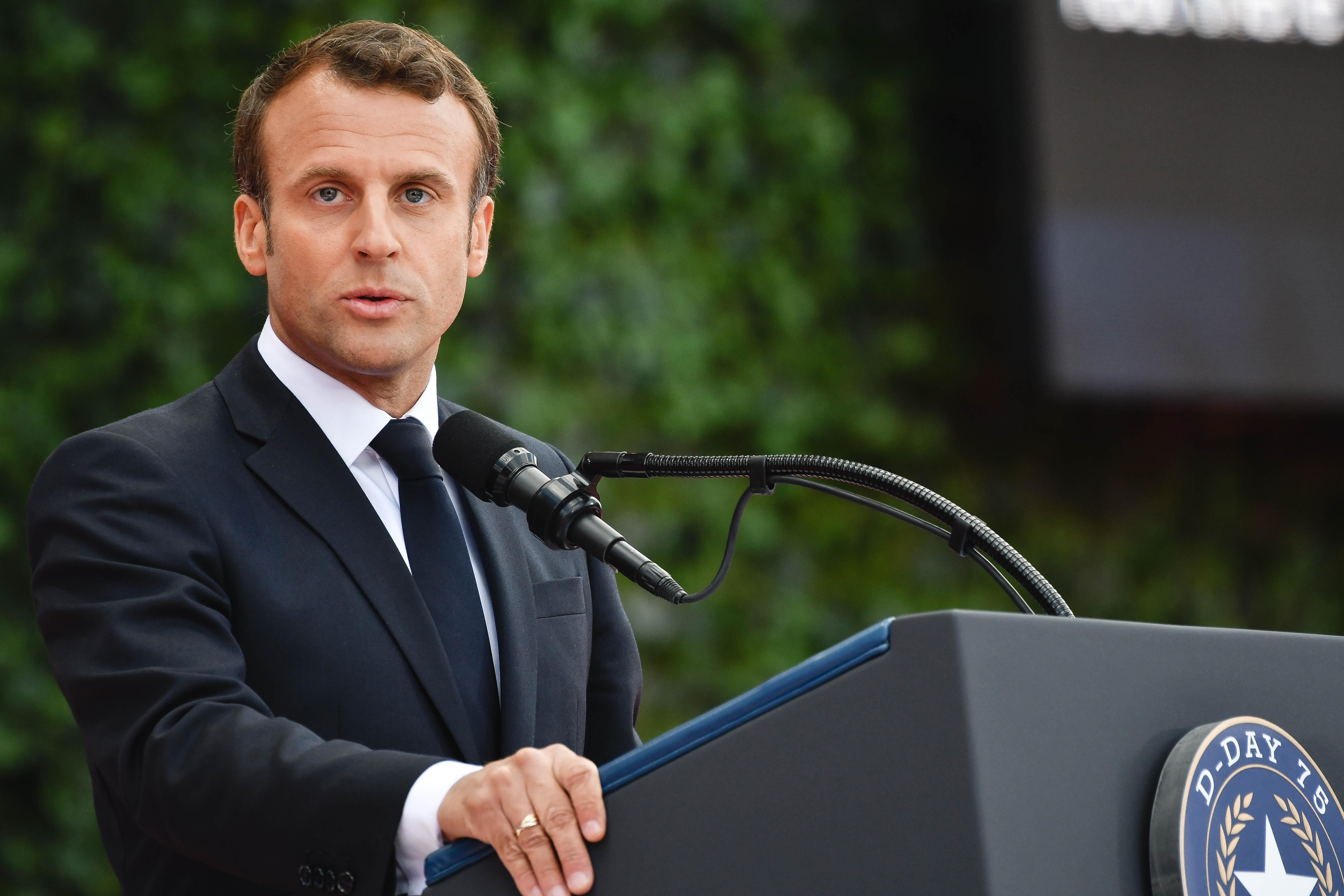 El presidente de Francia, Emmanuel Macron