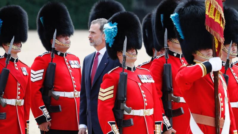 El rey Felipe VI en la visita a Londres de 2017. CASA REAL El rey Felipe VI en la visita a Londres de 2017. CASA REAL
