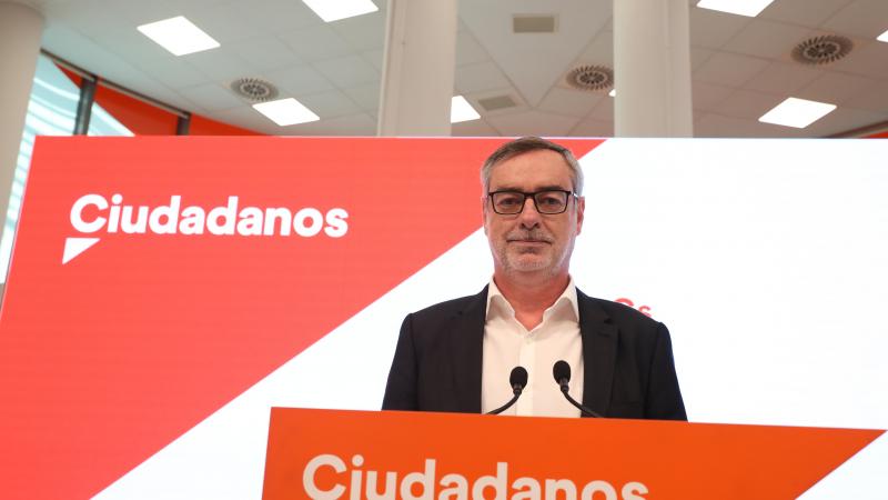 El secretario general de Ciudadanos José Manuel Villegas ofrece una rueda de prensa tras la reunión del Comité permanente de Ciudadanos 