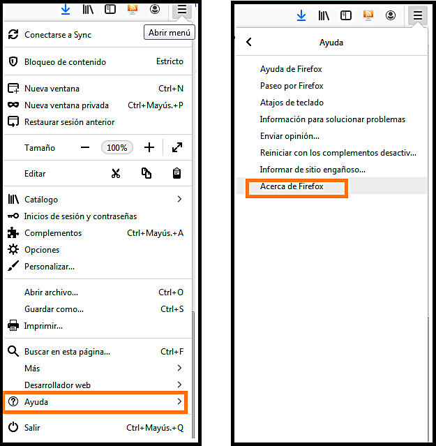 Estos son los pasos a seguir para actualizar la versión de Mozilla Firefox (Foto: osi.es). Estos son los pasos a seguir para actualizar la versión de Mozilla Firefox (Foto: osi.es).