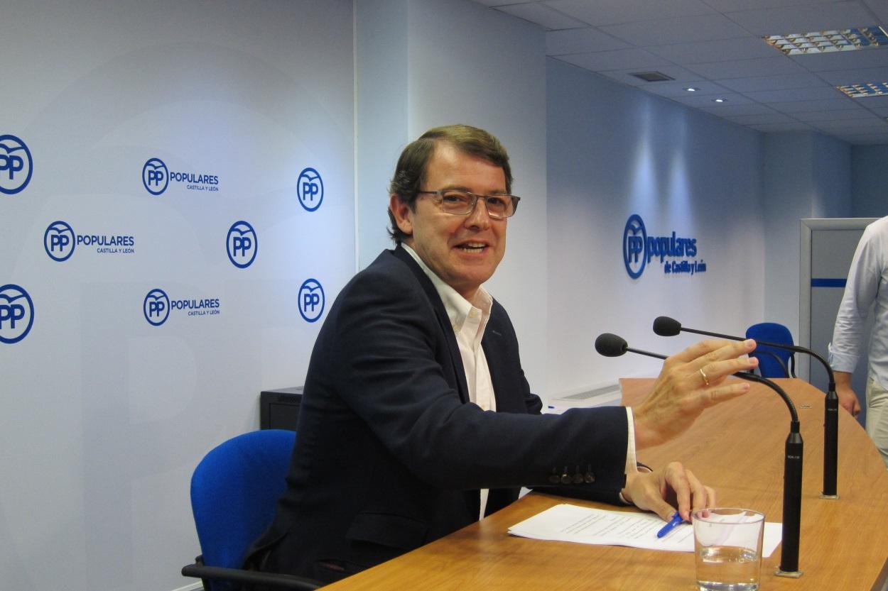 Alfonso Fernández Mañueco, líder del PP en Castilla y León