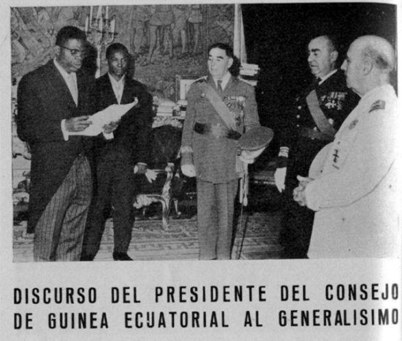 Diputados de Guinea en las cortes franquistas