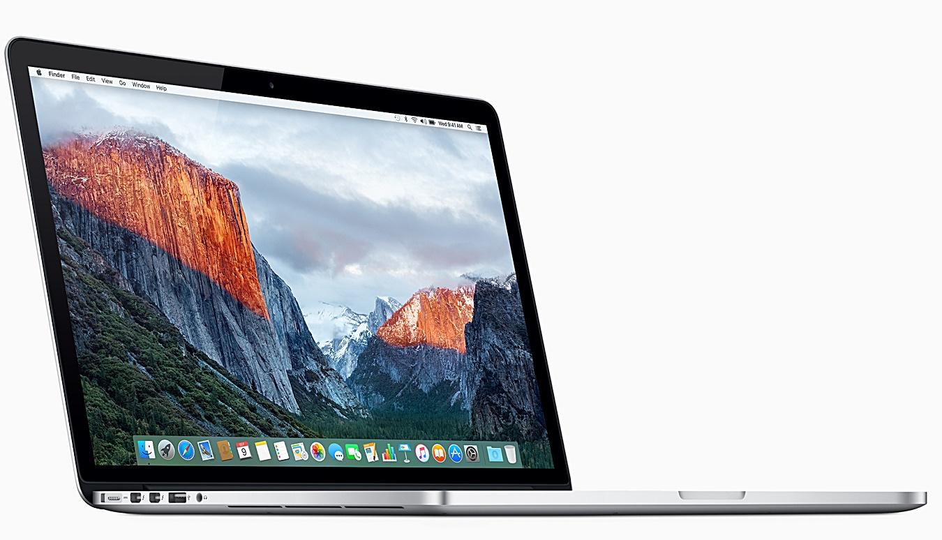 Imagen del MacBook Pro de 15 pulgadas de Apple cuyas baterías podrían sufrir un problema de recalentamiento (Foto: apple.com).