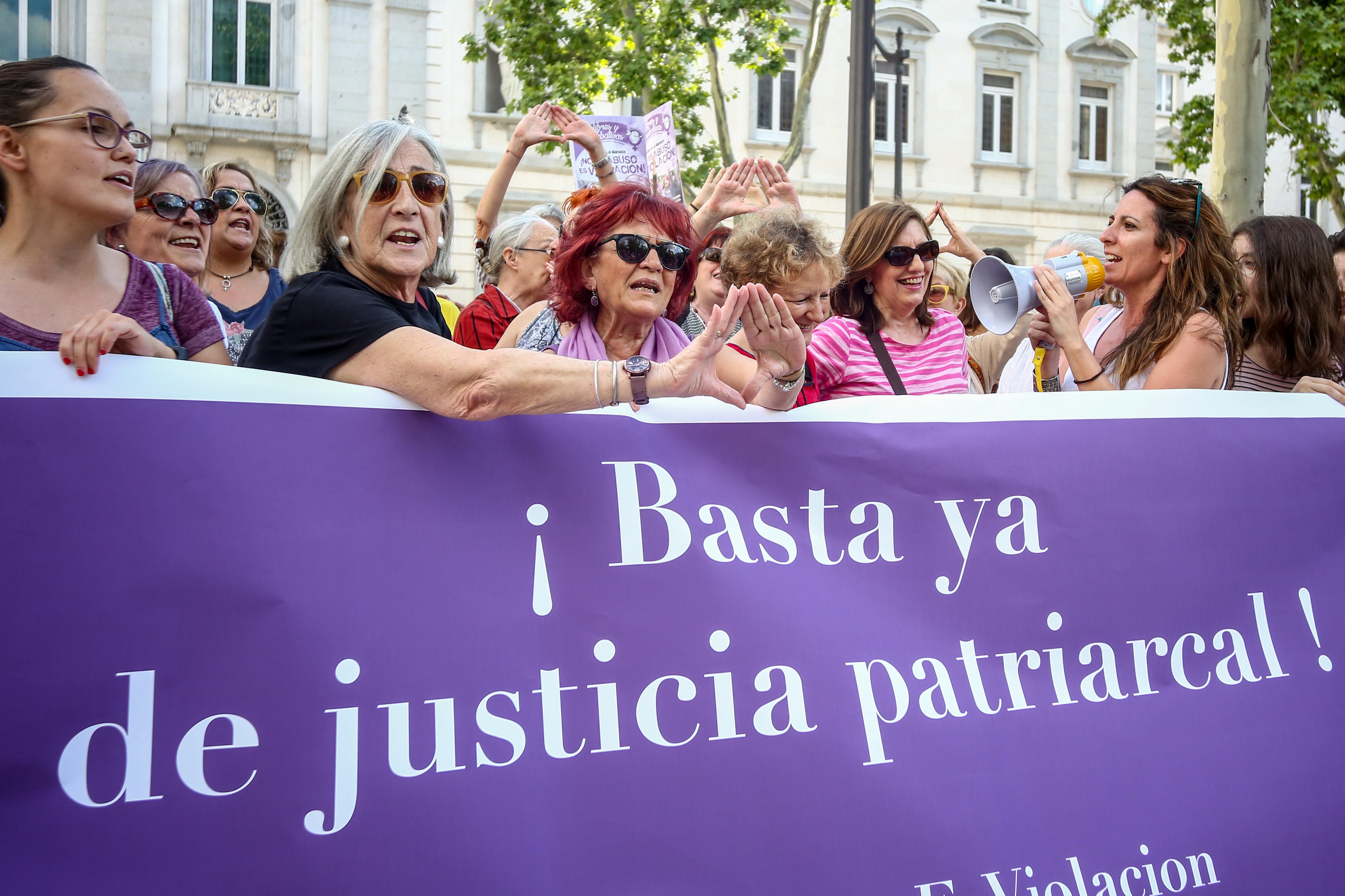 Un total de 135 organizaciones feministas han convocado una concentración ante el Tribunal Supremo de Madrid. Europa Press.