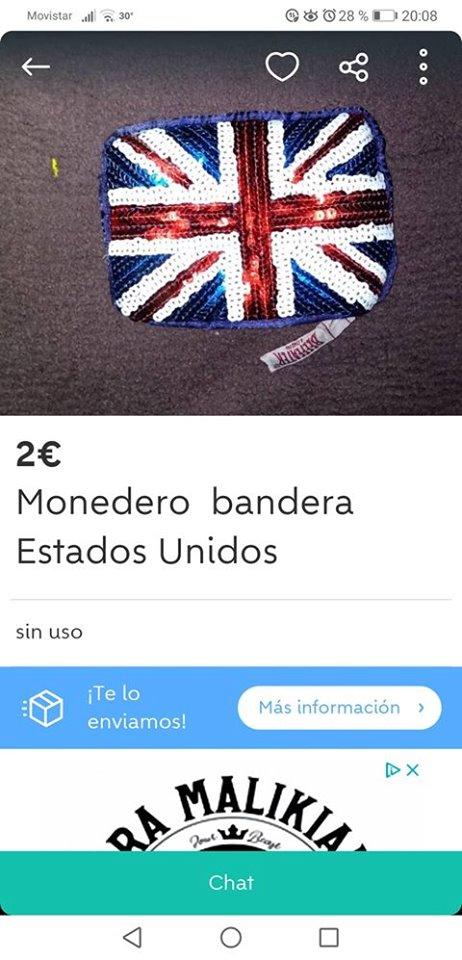 Monedero bandera Estados Unidos