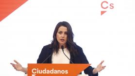 Inés Arrimadas tras la reunión del Comité Ejecutivo. EP
