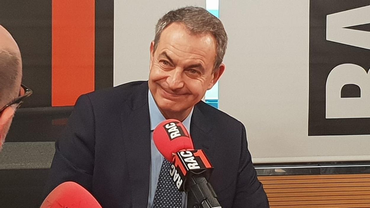 José Luis Rodríguez Zapatero durante su entrevista en RAC1