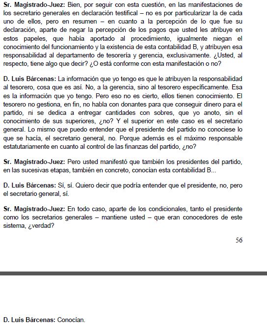 ELPLURAL.COM ha tenido acceso a la transcripción palabra a palabra, de lo que le contaron Bárcenas y su esposa al juez Ruz