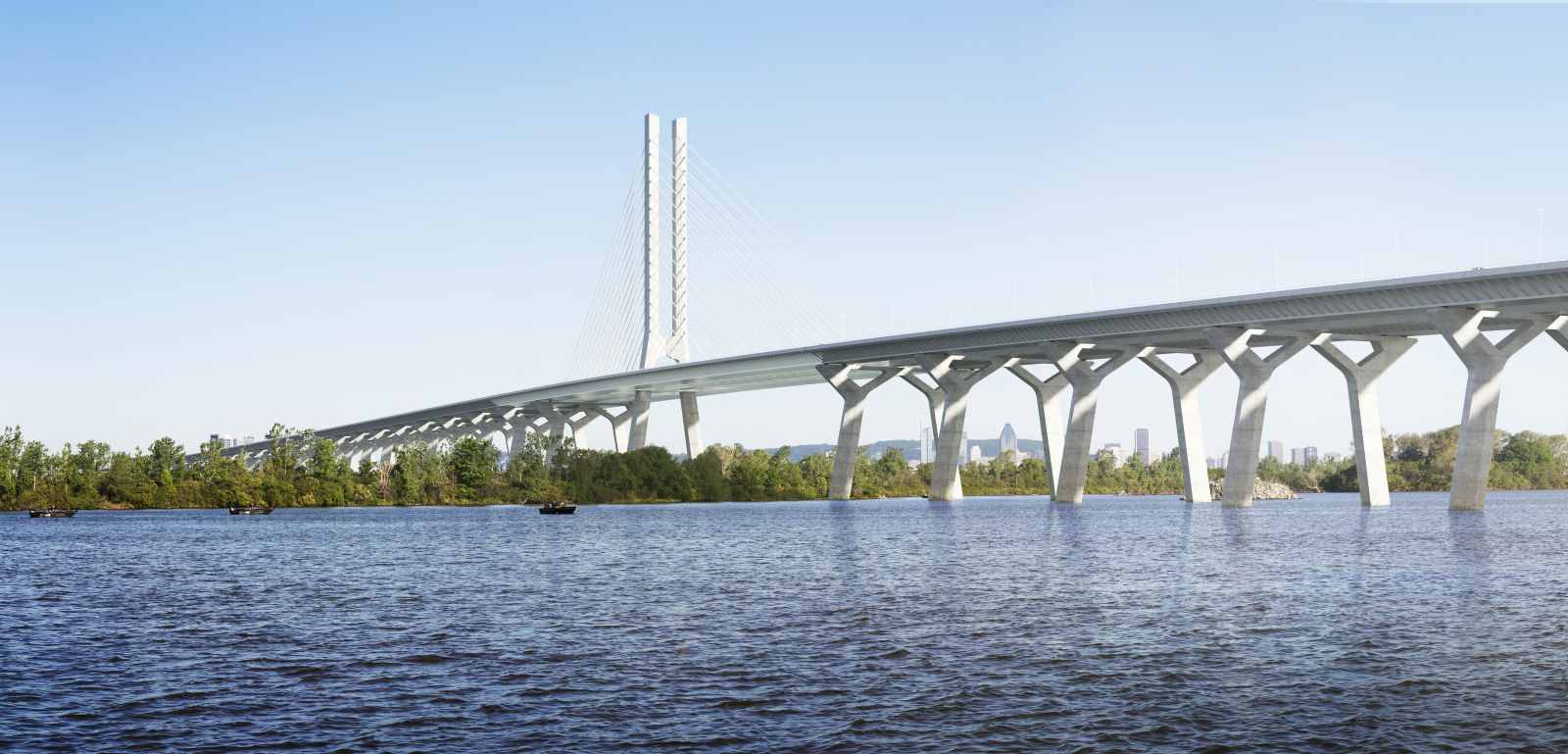 Puente de Champlain, en Montreal (Canadá) Imagen facilitada por Grupo ACS