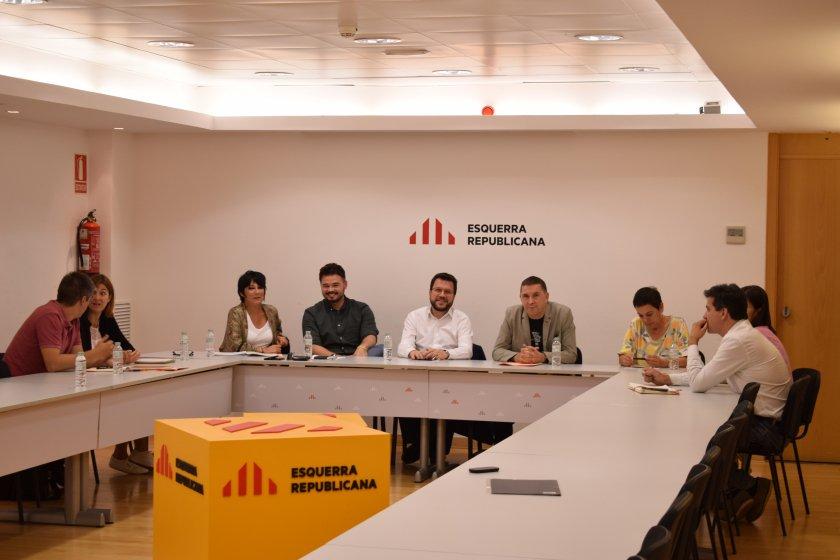 Reunión en Barcelona en ERC y Eh Bildu