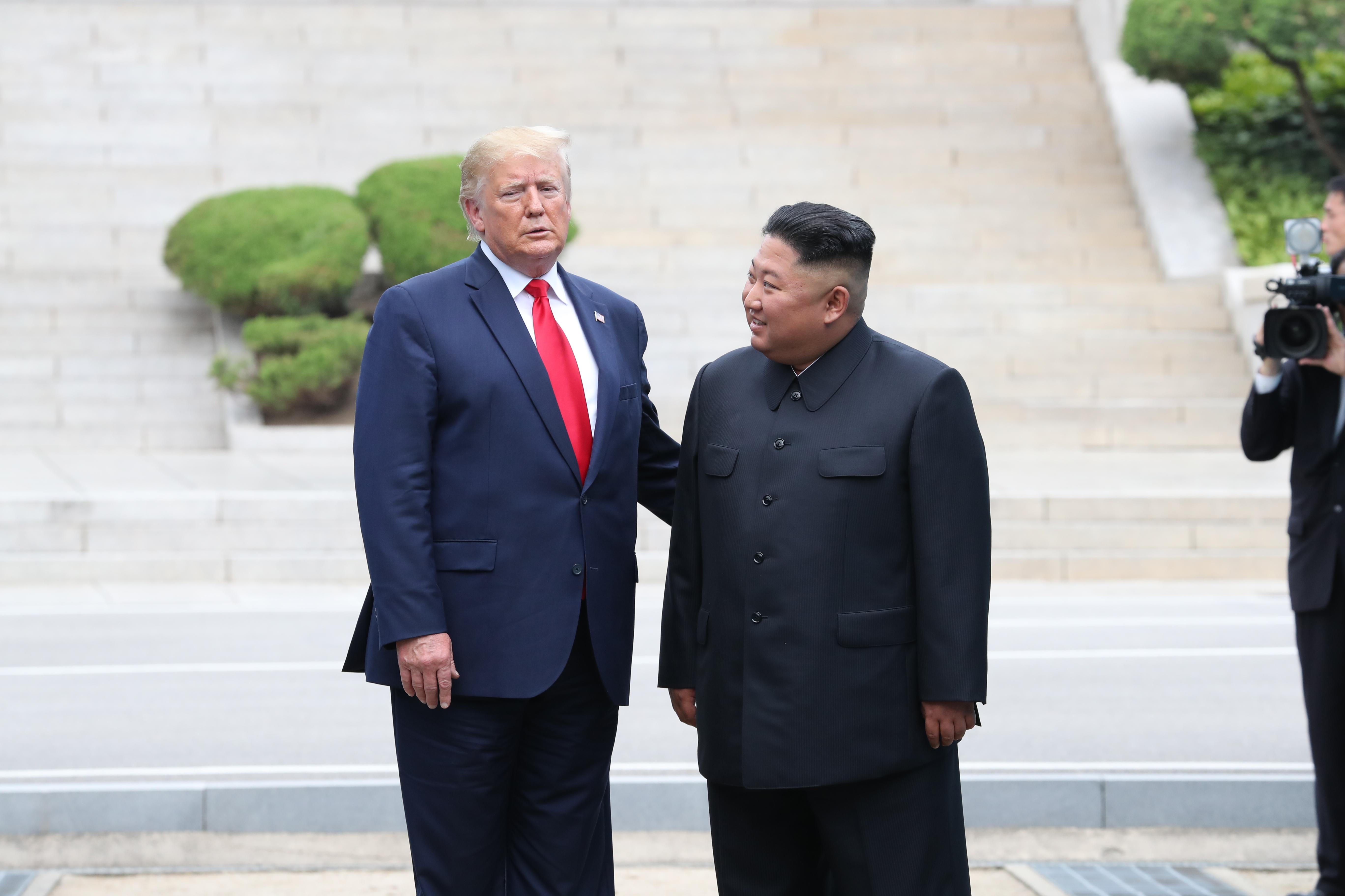 Donald Trump y Kim Jong Un.