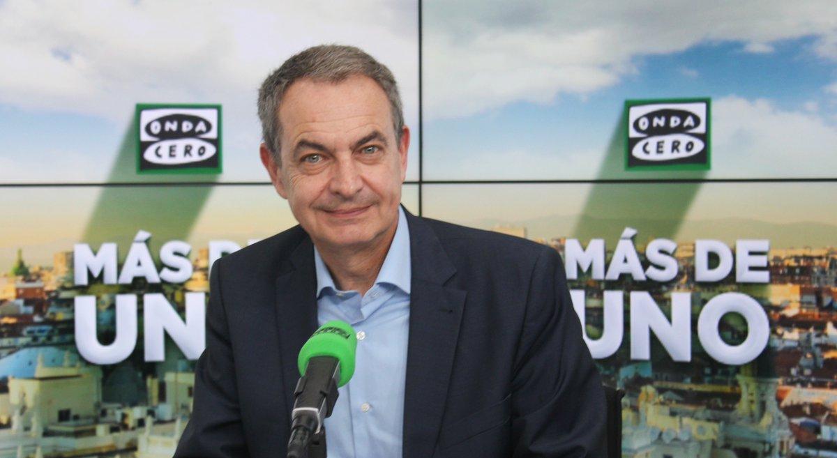 El expresidente del Gobierno, José Luis Rodríguez Zapatero, en Onda Cero