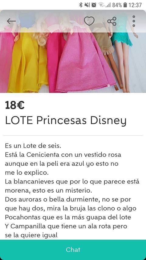 Lote de princesas Disney