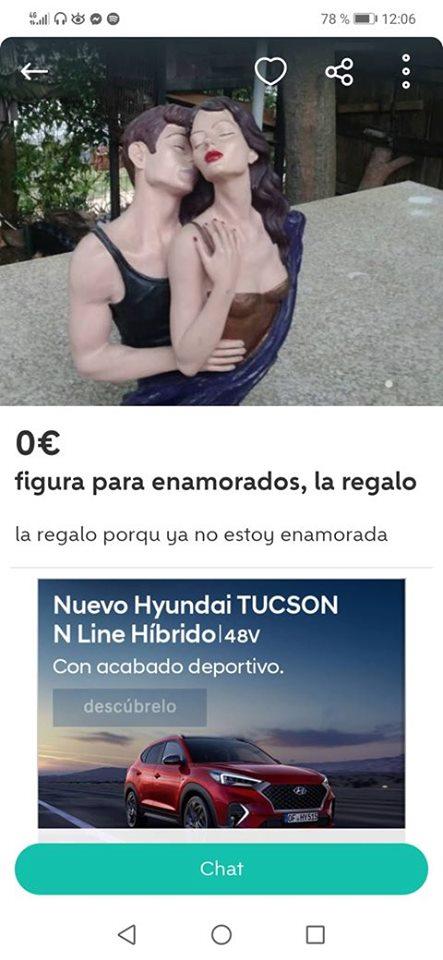 Figura de enamorados, la regalo Figura de enamorados, la regalo