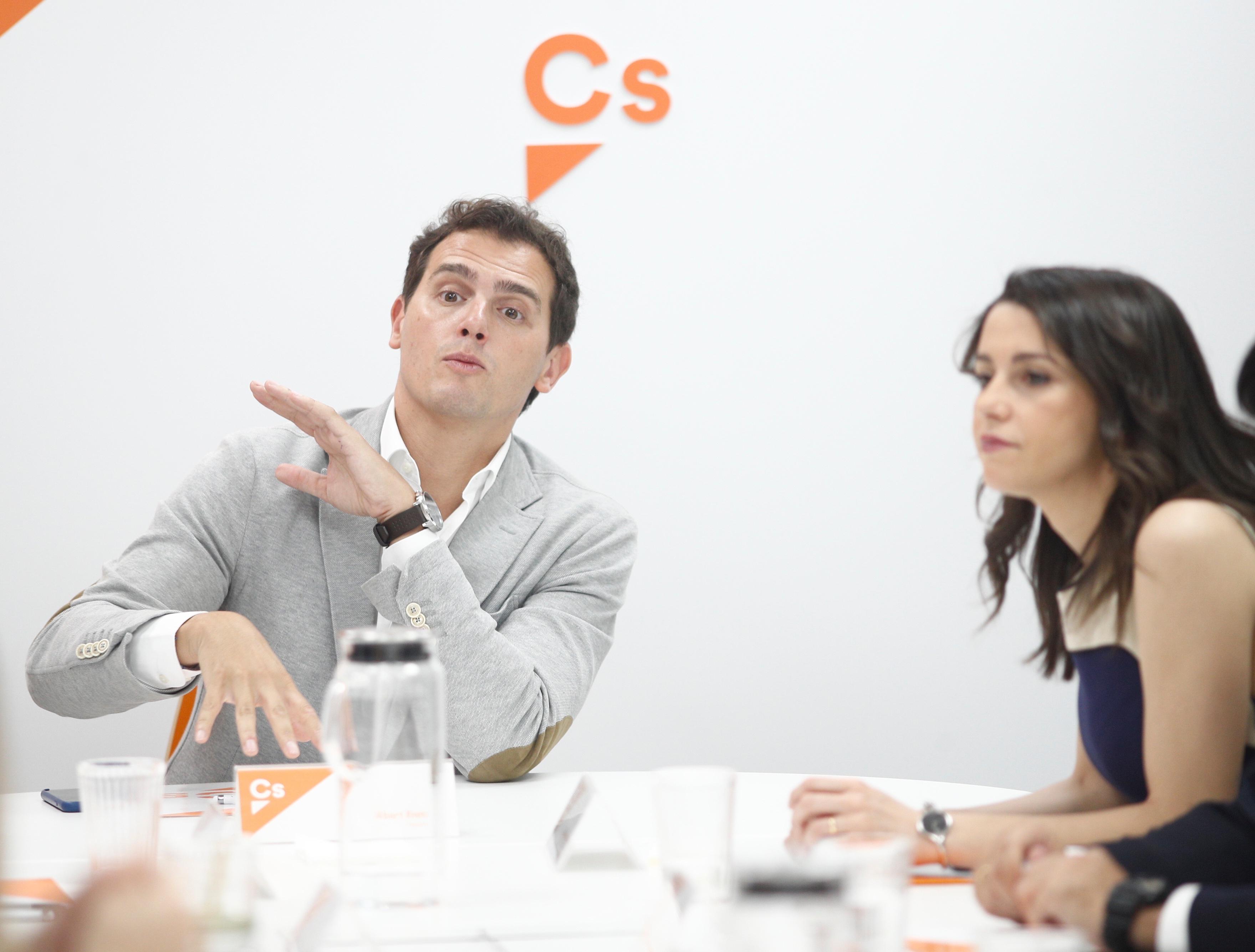 El líder de Ciudadanos Albert Rivera preside la reunión del Comité Permanente del partido 