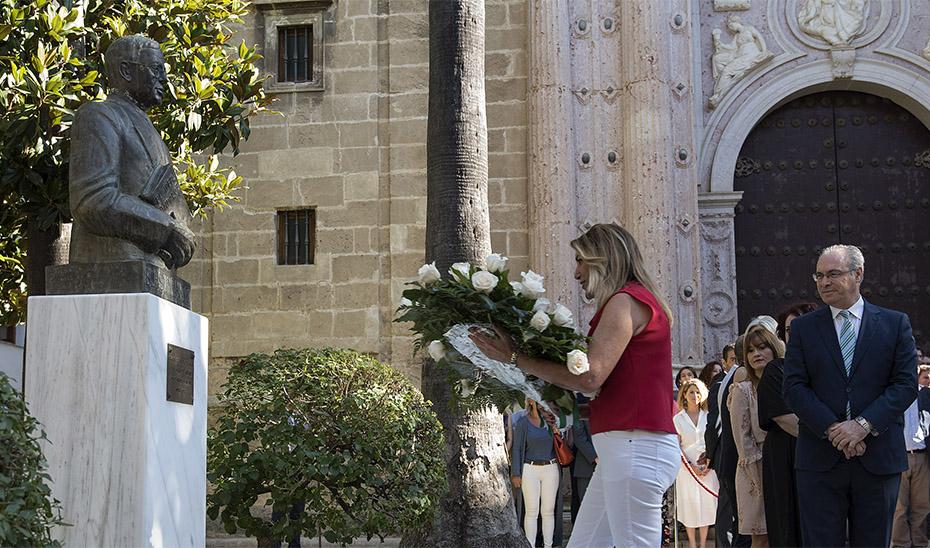 Susana Díaz en el homenaje institucional del año pasado a Blas Infante.