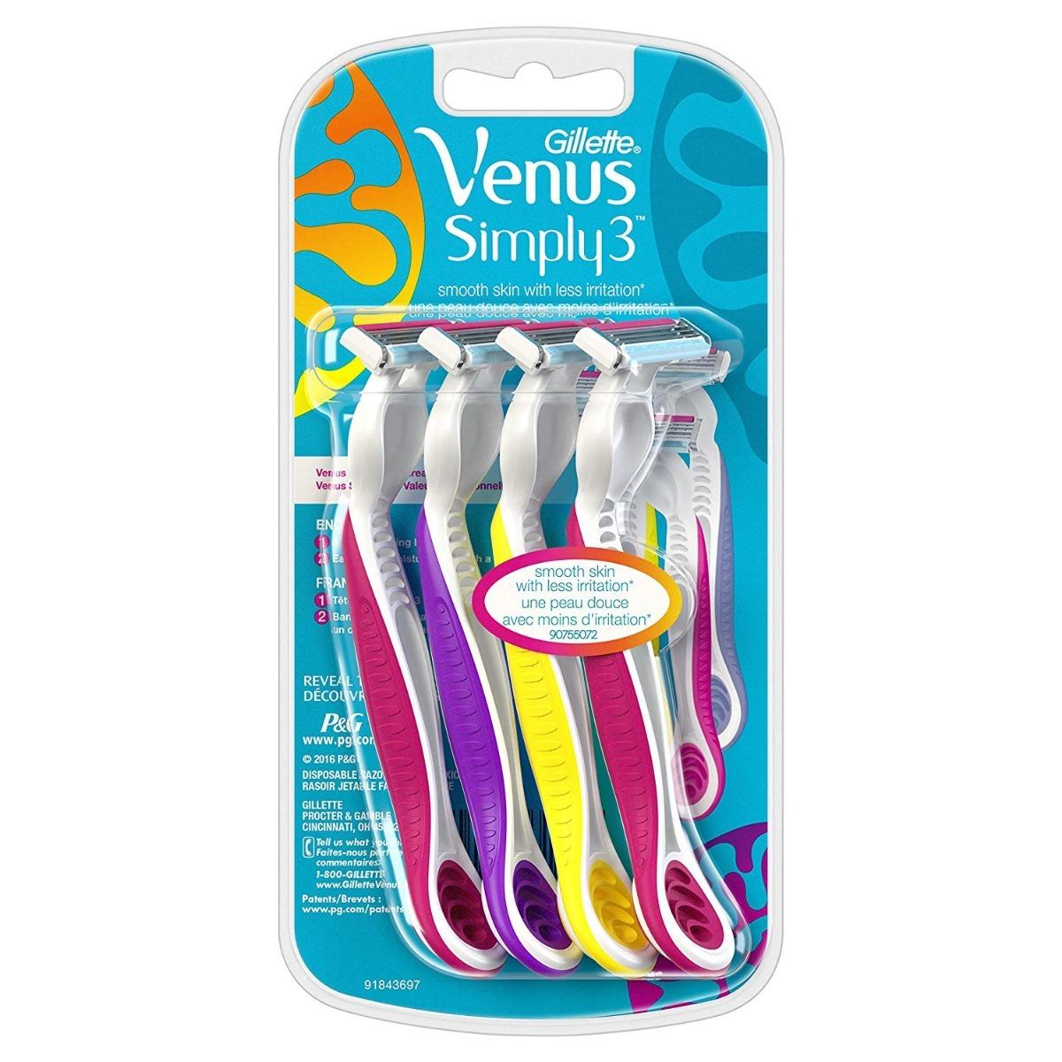 gillete venus simply 3 desechables venus spa recargable D NQ NP 786143 MLM29172405345 012019 F