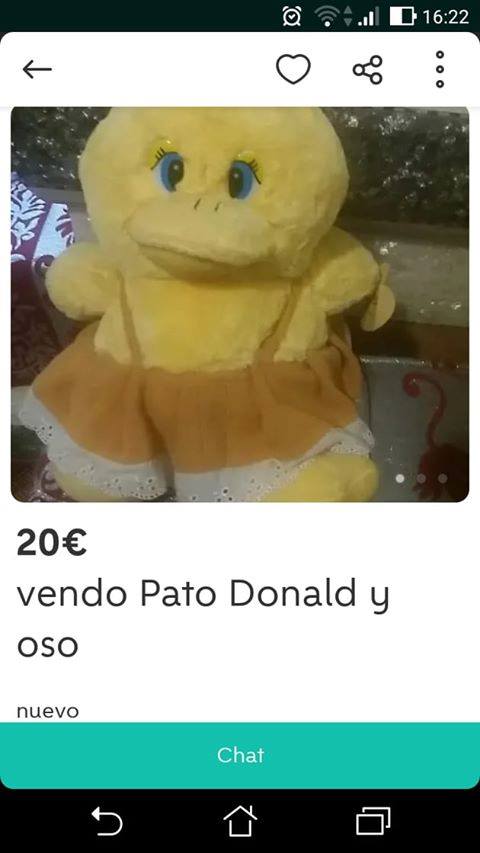 Vendo Pato Donald y oso Vendo Pato Donald y oso