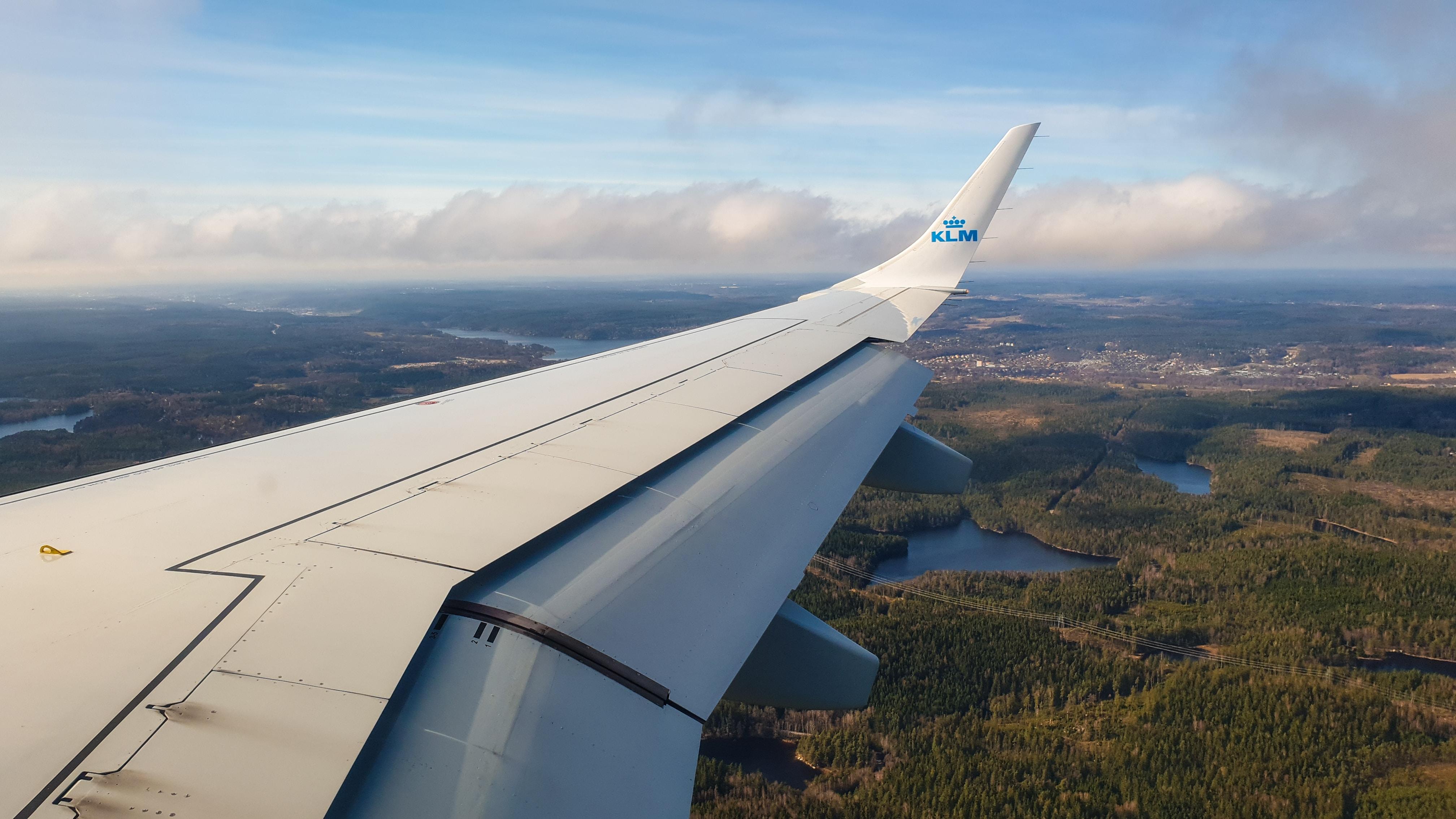 Avión de KLM en pleno vuelo. Foto: Miguel Ángel Sanz
